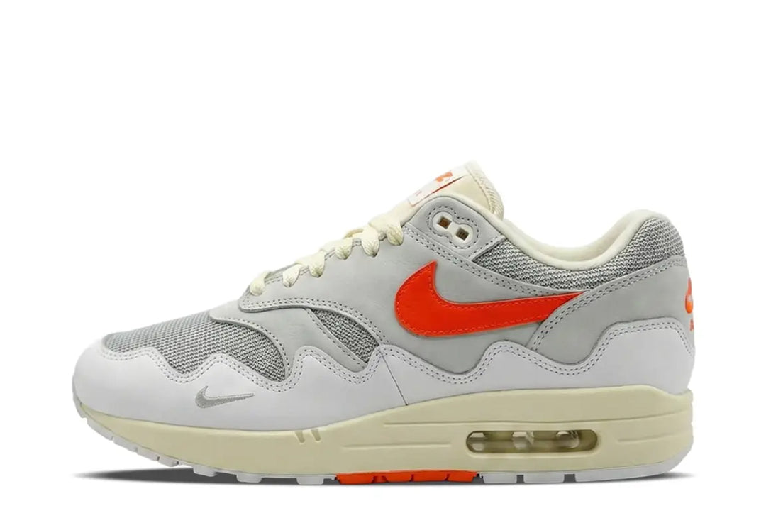 Nike Air Max 1 Patta Waves Blanc Hyper Crimson Bracelet Inclus