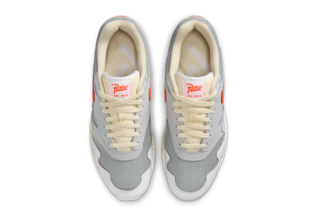Nike Air Max 1 Patta Waves Blanc Hyper Crimson Bracelet Inclus