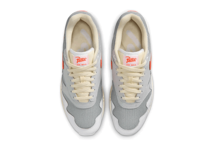 Nike Air Max 1 Patta Waves Blanc Hyper Crimson Bracelet Inclus
