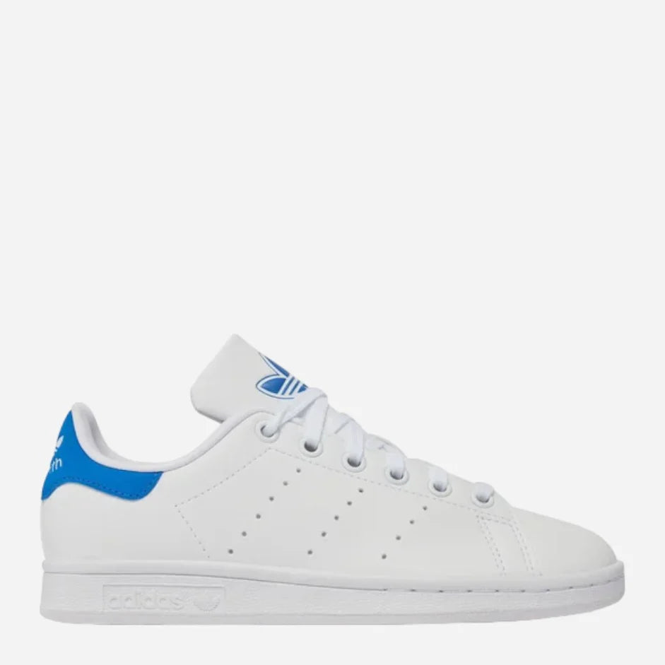 Adidas Stan Smith Enfant – Baskets blanches junior avec détails bleus, confort et style casual