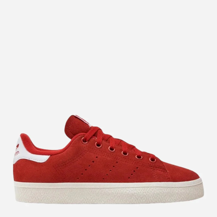 Adidas Stan Smith – Baskets rouges lifestyle confort semelle blanche