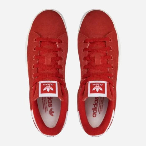 Adidas Stan Smith – Baskets rouges lifestyle confort semelle blanche