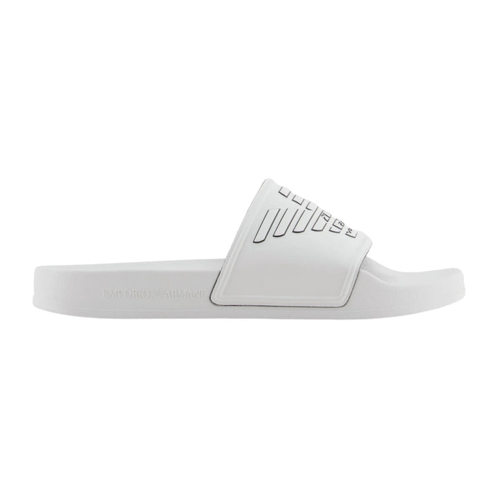 Emporio Armani Slides Senior Homme – White