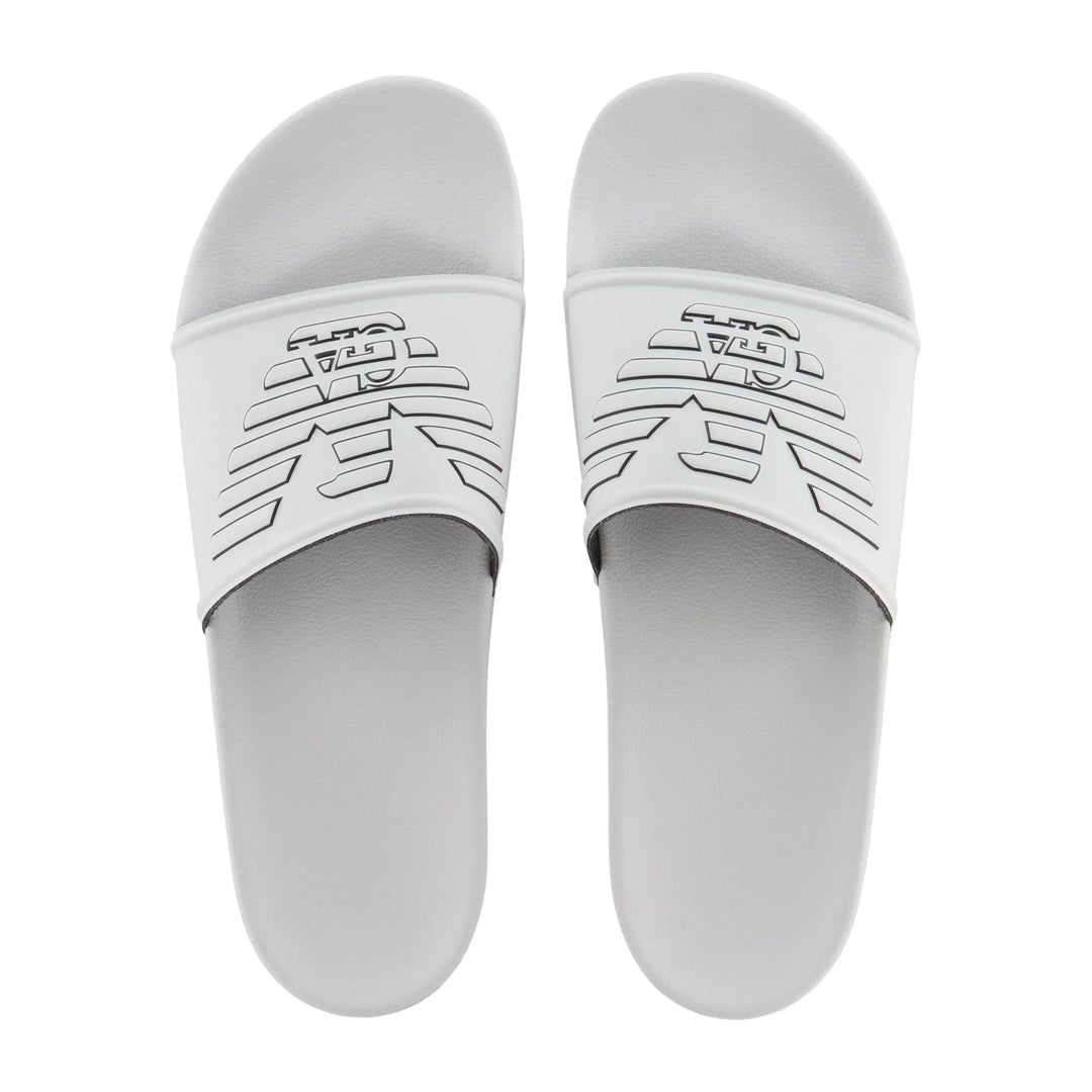 Emporio Armani Slides Senior Homme – White