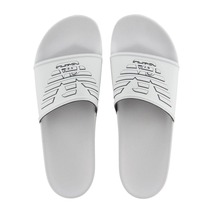 Emporio Armani Slides Senior Homme – White