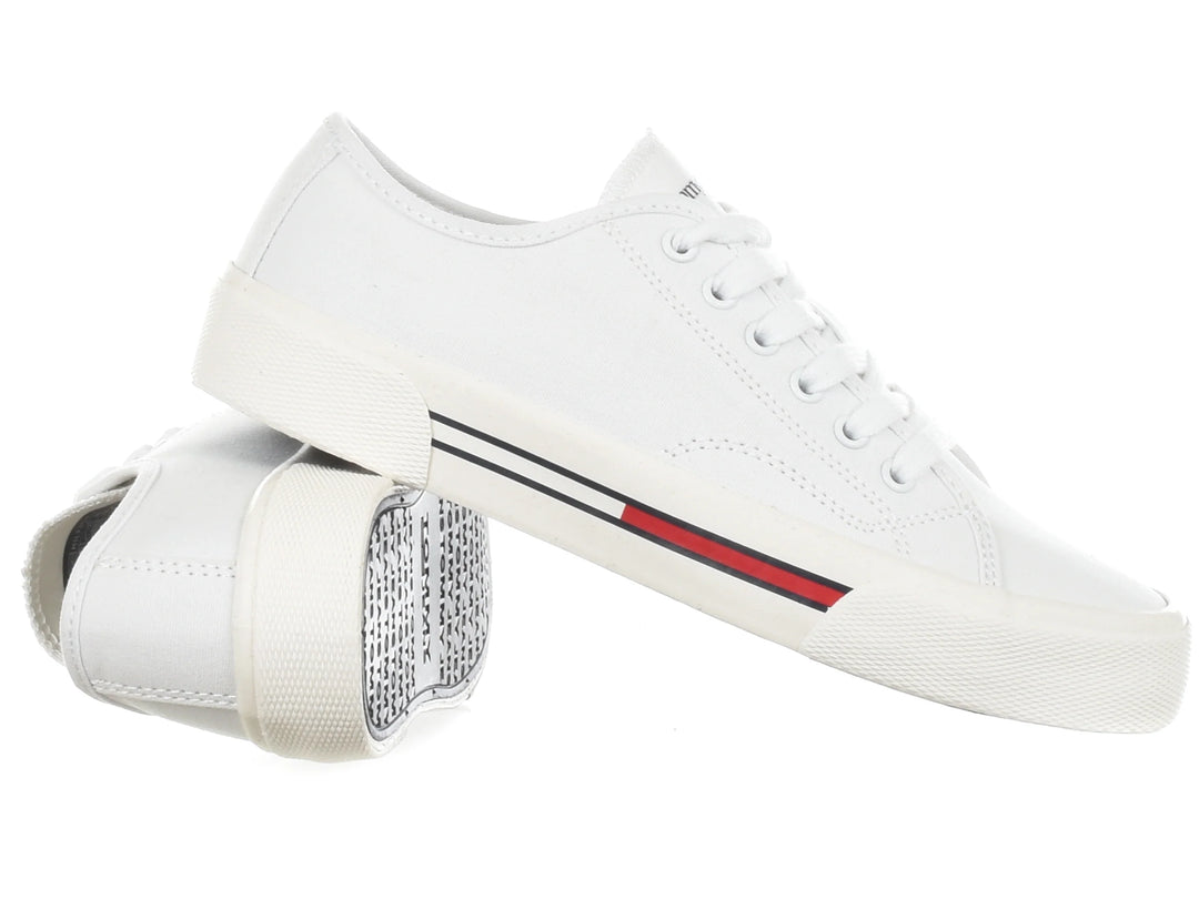 Tommy Jeans Low Cut Canvas Femme – White