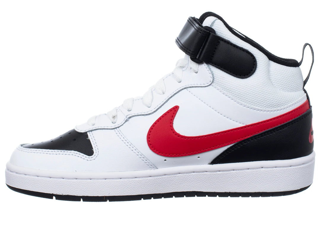 Nike Court Borough Mid 2 Femme – White / Red / Black