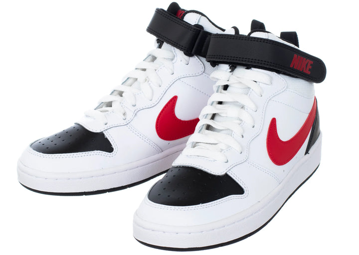 Nike Court Borough Mid 2 Femme – White / Red / Black