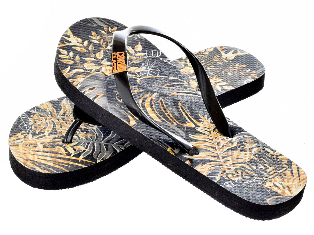 Cavalli Class – Home Flip-Flops – Black / Gold