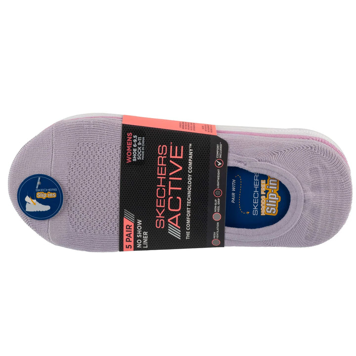 Skechers 5PK Microfiber Liner  – Women – Pastel Mix