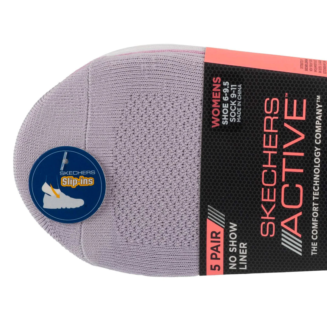 Skechers 5PK Microfiber Liner  – Women – Pastel Mix